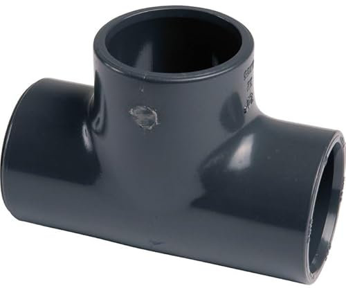 Raccord PVC pression noir en T - Femelle - diamètre 32 mm - Girpi