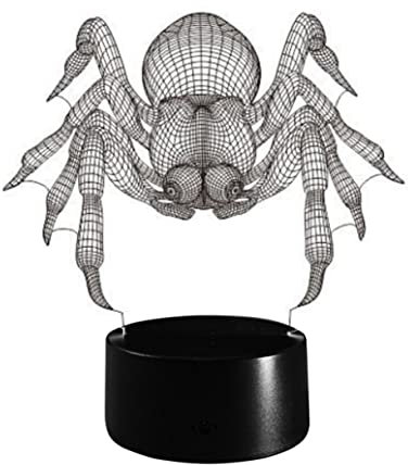 Angoily Schreibtischlampe nachtlampe Licht der optischen Täuschung Kürbis-Halloween-Licht Schädelskelett Licht schmücken Nachtlicht Induktion Magische Lichter Spinnenlicht Laterne 3d