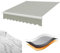 Toldo for Exteriores (sin Marco), Toldo Enrollable, Toldo Superior De Repuesto, Poliéster De 280 G, Tela Impermeable, Techo De Repuesto for Toldo De Terraza, Negro/Gris/Azul/Marrón, 2/3/4/5m(Gray,(13x