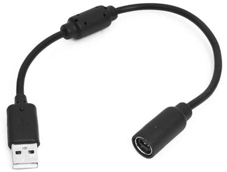 ZhangyiHot 1 adaptateur de câble USB noir, convertisseur pour manette Xbox 360, câble adaptateur de câble PC, câble de connexion Xbox 360
