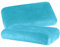 BaSaTex Cashmere Plüsch Kissenbezüge Spannbezüge 2er Pack für Nackenkissen und Gesundheitskissen | kuschelig weicher Kissenbezug | ca. 45-60 x 30-40 cm – 20 cm Steg | Farbe: Petrol