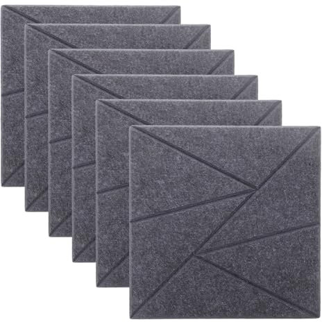 TOYANDONA 6 Stück Akustikplatte 11. 79X11. 79X0. 35 Zoll Schalldichtes Wandpaneel Mit Hoher Dichte Für Die Wanddecke