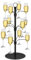 ALIMOTA Cocktail Tree Stand for Drinks Champagne Tower Wine Glasses Holder Black