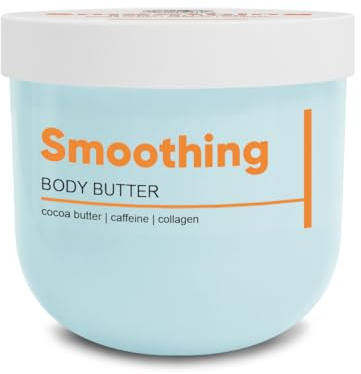 Creme Körperbutter 200 g - Glättende Körperbutter - Bodybutter mit Kakaobutter - Vanille Duft - Hautpflege - Handpflege - Hautfeuchtigkeit - Hauternährung - Smoothing Body Butter