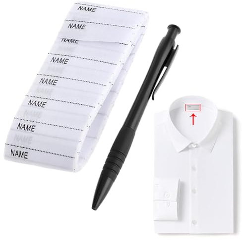 200 Stück Bügeletiketten,Namensetiketten für Kleidung Kindergarten,Wäscheetiketten für Pflegeheime,Namensetiketten Zum Aufbügeln,Wäscheetiketten für Pflegeheime,für Wäsche Bügeln Etc Schal.