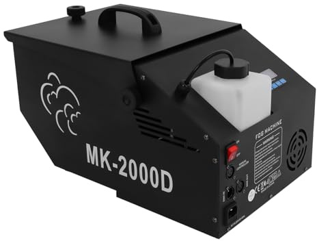 KANBCNG 1200W Niedrig Liegende Rauchmaschine DMX-Nebelmaschine mit Kabelloser Fernbedienung und Ventilator 4 Steuermethoden Rauchabdeckung Beträgt etwa 80-100㎡ Klein Nebelmaschine Bühne Nebelmaschinen