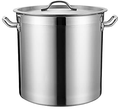 Stainless Steel Pot, Large Deep Stainless Steel Cooking Stock Pot Lid(35cm*35cm(30L))