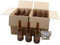 BALLIIHOO Pack of 24 x 500ml Brown Glass Beer Bottles with Crown Caps