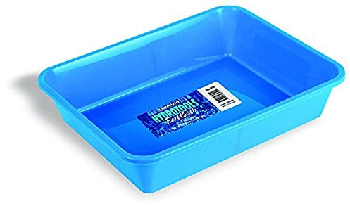SWIMLINE HYDROTOOLS Plastic-Molded Footbath – Soaking Tray for Washing Feet Outdoors – Removes Sand & Dirt from House or Pool – Heavy-Duty Construction, Smooth Surface, Classic, Blue