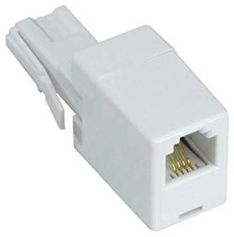 Electrovision – Adattatore UK/US per convertire una RJ11 US Maschio in UK BT maschio