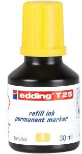 Edding Nachfülltinte edding T 25 für edding Permanentmarker 30ml gelb