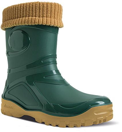 DEMAR Gummistiefel mit Wolle gefüttert Young FUR-2 (37, grün)