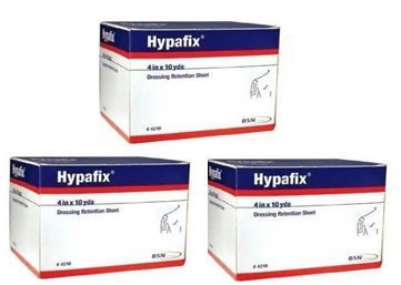 Hypafix - Cinta de retención de apósito - 4 pulgadas x 10 yardas - 3 cajas