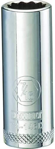 DEWALT DWMT74146OSP 12 Point 3/8 Drive Deep Socket 7/16 SAE