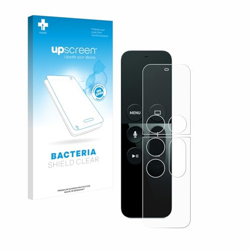 upscreen Screen Protector compatible with Apple Remote Control Apple TV 4 Anti-Bacteria Protection Film, Anti-Scratch