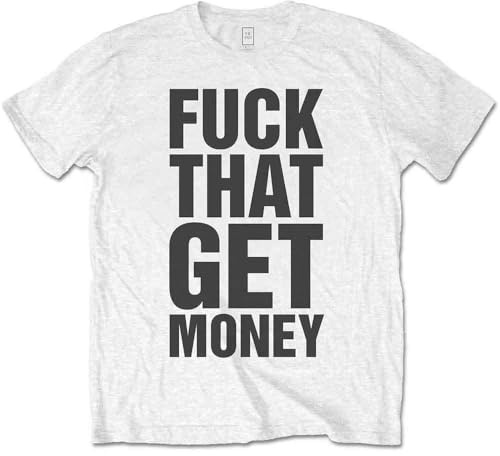 T-Shirt # L White Unisex # Fuck That
