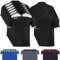 OMKA 6er Trikot Set Trikotsatz Teamwear Fußball Handball Rugby Laufsport Volleyball, Hemdgröße:XL, Farbe:Schwarz