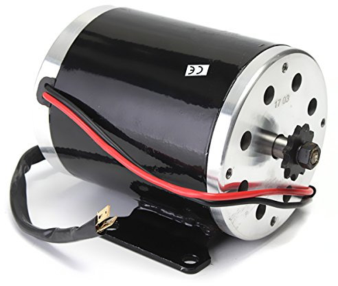 Forspero 24V 500W 28.5A Electric Brushed Motor 2500Rpm w/Halterung für Scooter E-Bike Mini Bike Go Kart