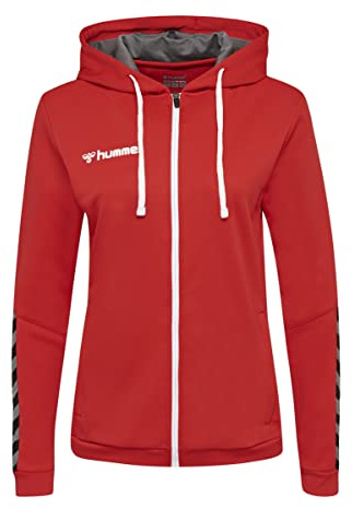 hummel Damen Hoodie, Polyester, True Red, XXL
