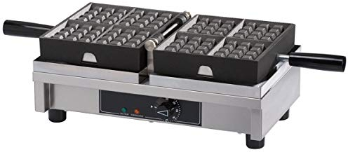 PEGANE Gaufrier Mini-Bruxelles 240 V 4 Empreintes - L 440 x 260 mm
