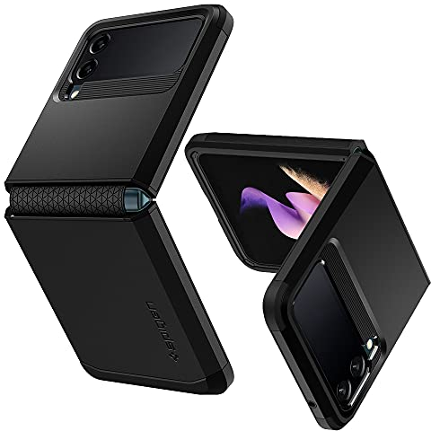 Spigen Tough Armor Hülle Kompatibel mit Samsung Galaxy Z Flip 3 5G -Schwarz