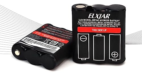 YUTSUJO (2-Pack) 3.6V 800mAh Ni-MH Battery Replacement for Motorola PMNN4477AR T200 T400 T500 T800 T600 T62 T82 T92 T260 T265 T801 T460 T465 T480 Walkie Talkies