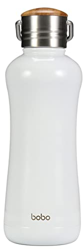 YOHKOH Mini-Thermosflasche, 350ML- niedliche Wasserflasche - BPA-Frei Thermoskanne, vakuumisolierte Edelstahl-Wasserflaschen für Sport, Travel, Schule, Outdoor (Weiß)