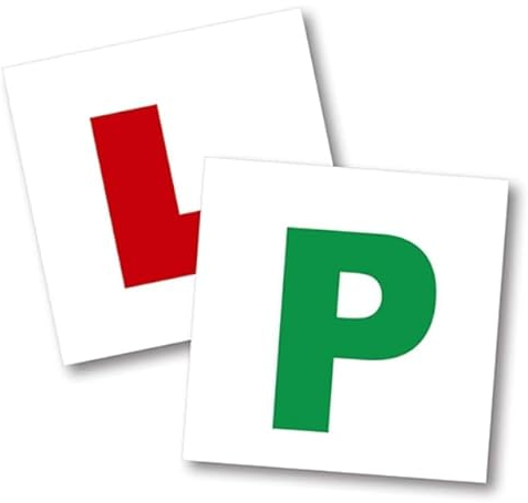 4 x Magnetic L & P Plates Learner New Driver Exterior Car Secure Safe Sign