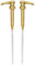 HANDIT - Gold Coffee Syrup Pumps | Fits 750ml / 25-4oz Syrups Torani, Davinci, Jordan's Skinny (Fits Monin 33.8oz Liter Plastic Bottles) Commercial Dispensers Syrups, Condiments - (2 Pack)