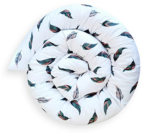 Bebeloo Bettschlange Bettkissen Seitenschläferkissen Nackenrolle Schlafkissen Kuschelschlange Stillkissen Zierkissen Zugluftstopper Body Pillow Baumwolle (Federn, 180 cm)