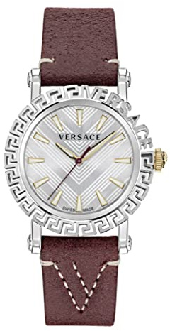 Versace Damen Analog Armbanduhr Greca Glam