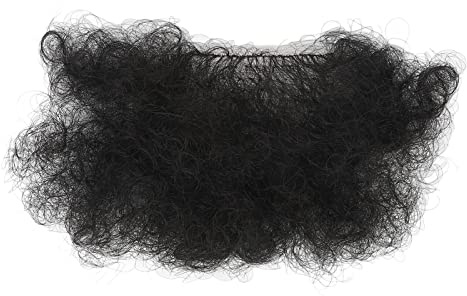 Fake Private Hair, Black Invisible Realistic Fake Pubic Hair, Bikini Costume Body Hair, Breathable Hair Wig, Silicone Doll Body Pubic Hair, Fake Mustache for Men and Women