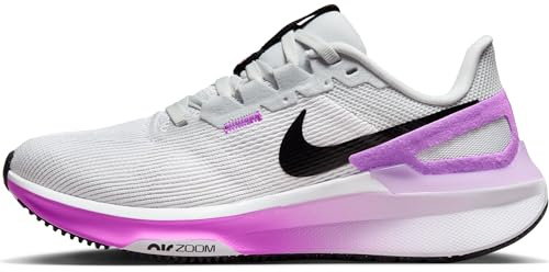 Nike Air Zoom Structure 25 Straßen-Laufschuh White/Black-Pure Platinum-Fuch 36.5
