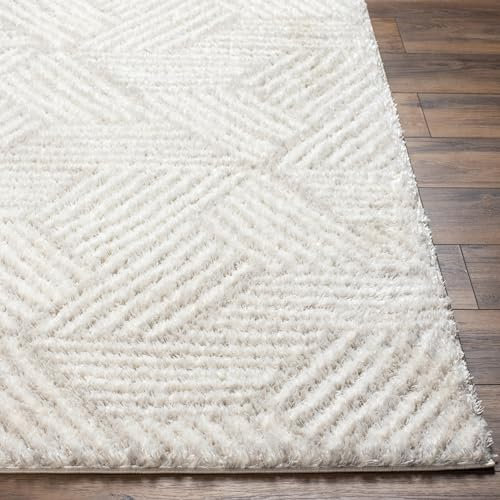 Livabliss Kapan Shaggy Berber Teppich - Flauschiger Teppich groß für Wohnzimmer, Esszimmer, Schlafzimmer, Langflor Hochflor Teppiche flauschig - 200x275 cm, Wohnzimmerteppich in Creme und Hellbeige