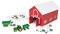 John Deere Kids 47333 64 JD 24-teiliges Bauernhof-Spielset, Rot/Ausflug, Einfarbig (Getaway Solids), M
