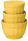 UPware 3-Piece Melamine Prep and Serve Mixing Bowl Set with Non-Slip Base, Home Essentials Cooking and Baking Tools, for Dry and Liquid Ingredients Kitchen, Mixing Bowl (Latte Yellow)