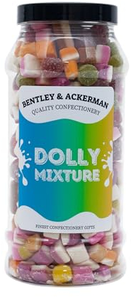 Dolly Mixtures Sweets - (605g) Original Retro Sweets Gift Jar By Bentley & Ackerman's Sweet Shop.