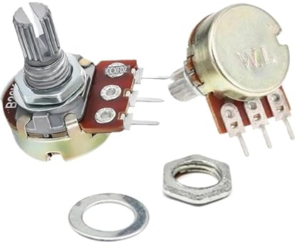 JMORCO 100 Stück WH148 20 mm 3-Pin-Wellenverstärker Dual-Stereo-Potentiometer B1K B2K B5K B10K B20K B50K B100K B500K 1K 2K 5K 10K 50K 100K (Size : 2K Ohm)