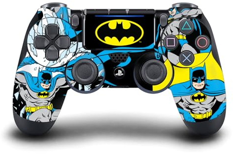 Head Case Designs Offizielle Batman DC Comics Klassisch Logos Und Comicheft Vinyl Haut Gaming Aufkleber Abziehbild Abdeckung kompatibel mit Sony PlayStation 4 PS4 DualShock 4 Controller