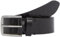 Calvin Klein Jeans Herren Gürtel Classic Flat Leather Belt 35mm aus Leder, Schwarz (Allover Print), 120 cm