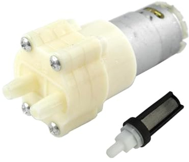 CHANCS 385 Diaphragm Self-priming Pump DC 6V-12V Motor Shock Absorption Wasserpumpen mit Filter für den täglichen Wasserkreislauf von Fischbecken und Haushaltsgeräten