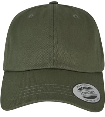 Flexfit Unisex 6245CM-Low Profile Cotton Twill Kappe, Burnt Olive,Einheitsgröße