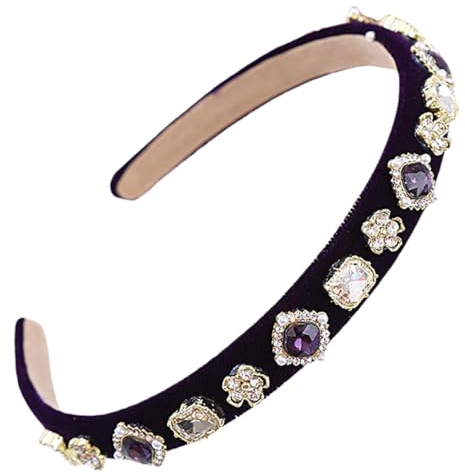 scicent Kristall Strass Stirnband für Frauen Kunststoff Bling Bling Headband Glitter Haarbänder Party Hochzeit Mode Haar Zubehör 27321