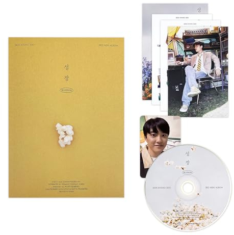 EXO D.O. - 3rd Mini album [BLOSSOM (성장)] (POPCORN Ver.) Photo Book + CD-R + Postcard + Folded Poster + Photo Card + Sticker + 2 Extra Photocards