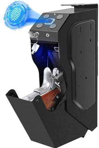 Tragbare Pistole Waffenschrank, Schlüsseltresor Schlüsselsafe, Safe Waffen Tresor Kurzwaffe Tresor Mit Ersatzschlüsseln Waffensafe, Möbeltresor Tresor Kinder Für Money Gun Combinationlock