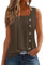 Tee Shirt Femme Long Debardeur Femme Fluide Top Femme Haut Été Femme Haut Fluide Femme Été Haut Cache Coeur Femme Ronde Vêtements Femme Été Debardeur Noir Femme Grande Taille Marron XL