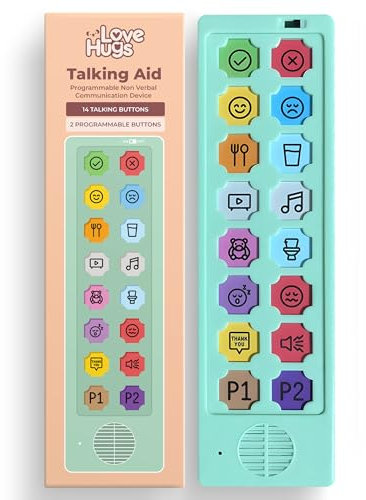 AAC-Gerät für Autismus & Sprachtherapie Nonverbale Kommunikationswerkzeuge für Kinder & Erwachsene Programmierbares AAC-Kommunikationsgerät Alternative zu Autismus-Kommunikationskarten & PECS-Karten
