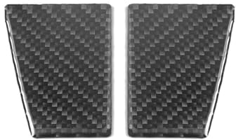 BYAMBD Autozubehör 2 Stücke Autoradio Unten Ohne Sitzheizung Carbon Look Aufkleber Trim Für 300 2005 2006 2007