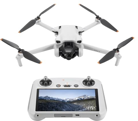 DJI Mini 3 (DJI RC) – Lightweight 3x Mechanical Gimbal Mini Camera Drone with 4K HDR Video, 38-min Flight Time, up to 32800ft (10km) (Renewed)