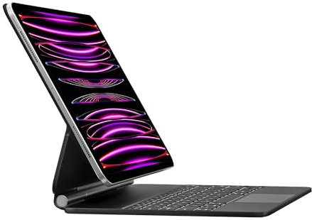 Magic Keyboard - Funda para iPad Air de 13 pulgadas (M2 2024/M3 2025) y iPad Pro de 12.9 pulgadas (3/4/5/6ª generación), funda magnética con teclado Bluetooth con trackpad (terciopelo negro, iPad Pro